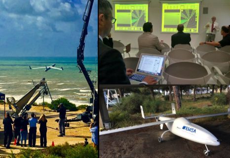 SASEMAR prueba un dron de la EMSA para labores de vigilancia anticontaminación, búsqueda y rescate