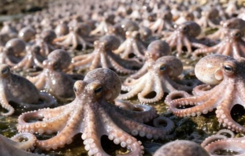 El calentamiento marino multiplica la población de pulpos en las costas británicas