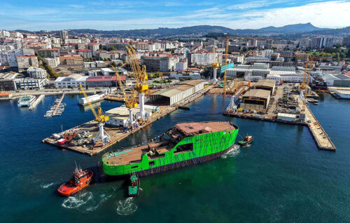 Bibby Marine bota en Vigo el Staffordshire: Su primer buque de apoyo a la eólica marina